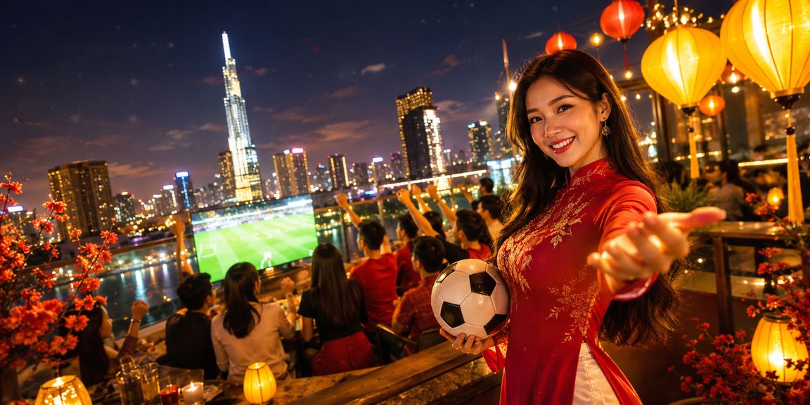Người hâm mộ bóng đá xem trận tại Thành phố Hồ Chí Minh và theo dõi kèo cược trực tuyến